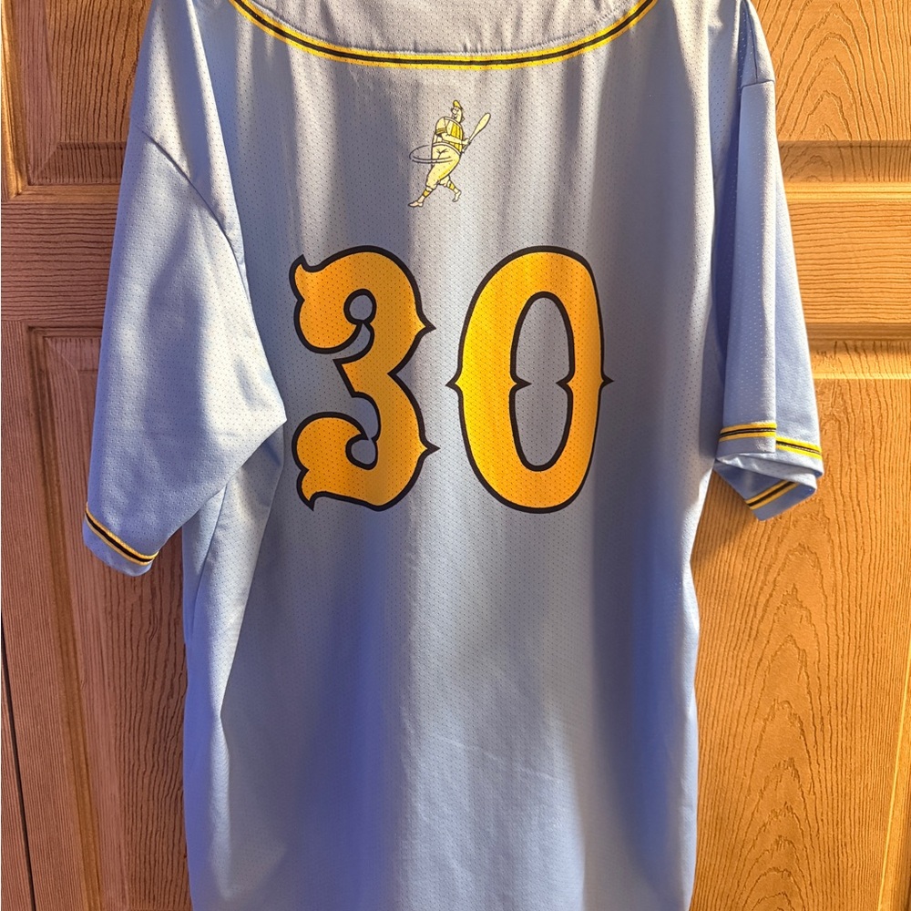 Blue Brew Crew Jersey Brewers - Picture 2 of 2